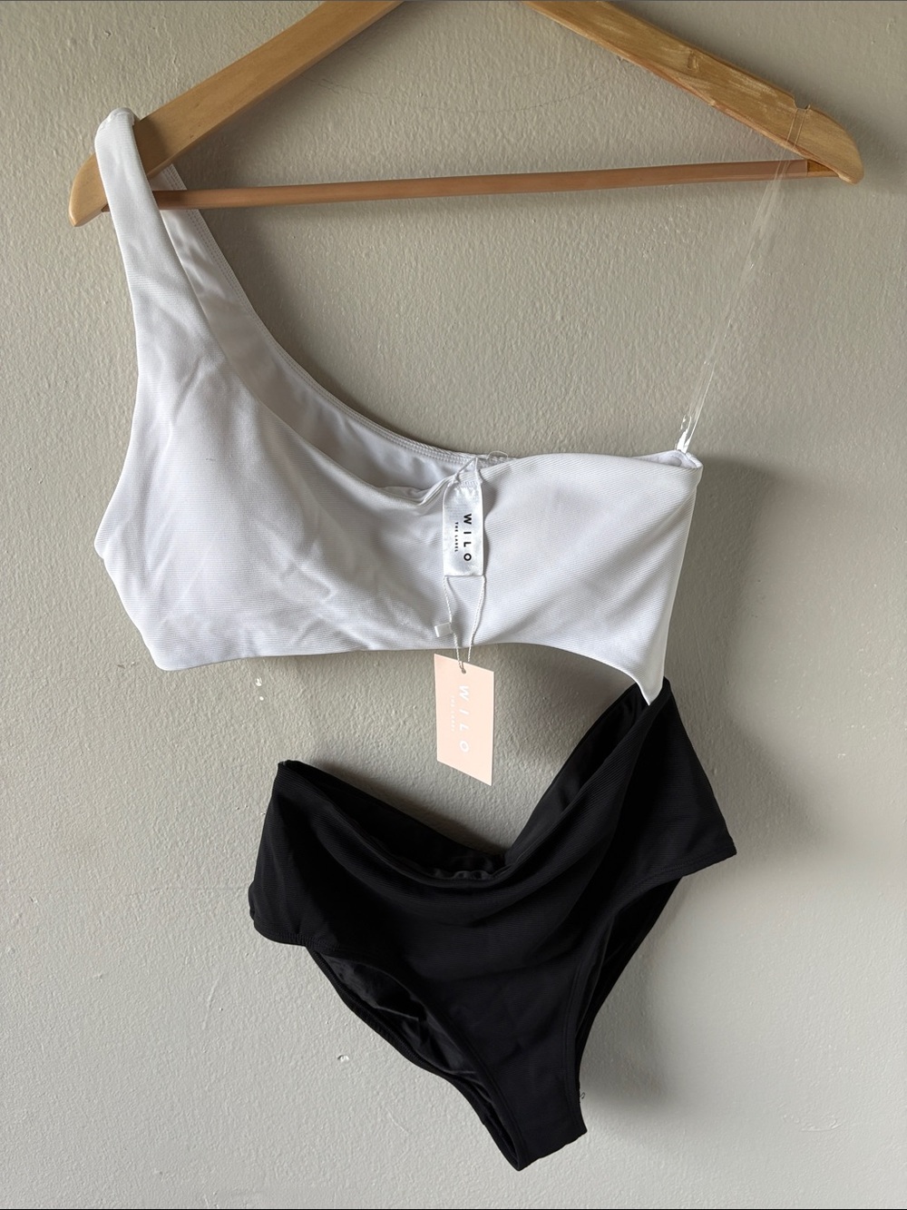 NWT Wilo Asymmetrical One Piece Swimsuit